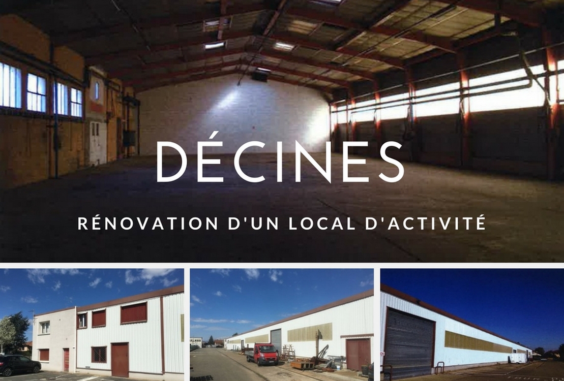 Rénovation d’un local d’activité à Décines – Parc des Bruyères