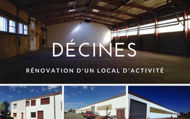 Rénovation d’un local d’activité à Décines – Parc des Bruyères